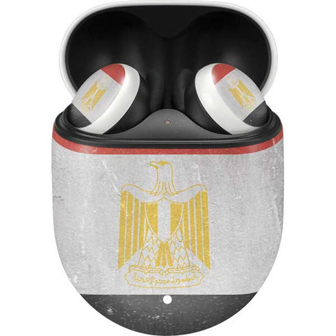 Egyptian Flag Distressed Google Pixel Buds Skin